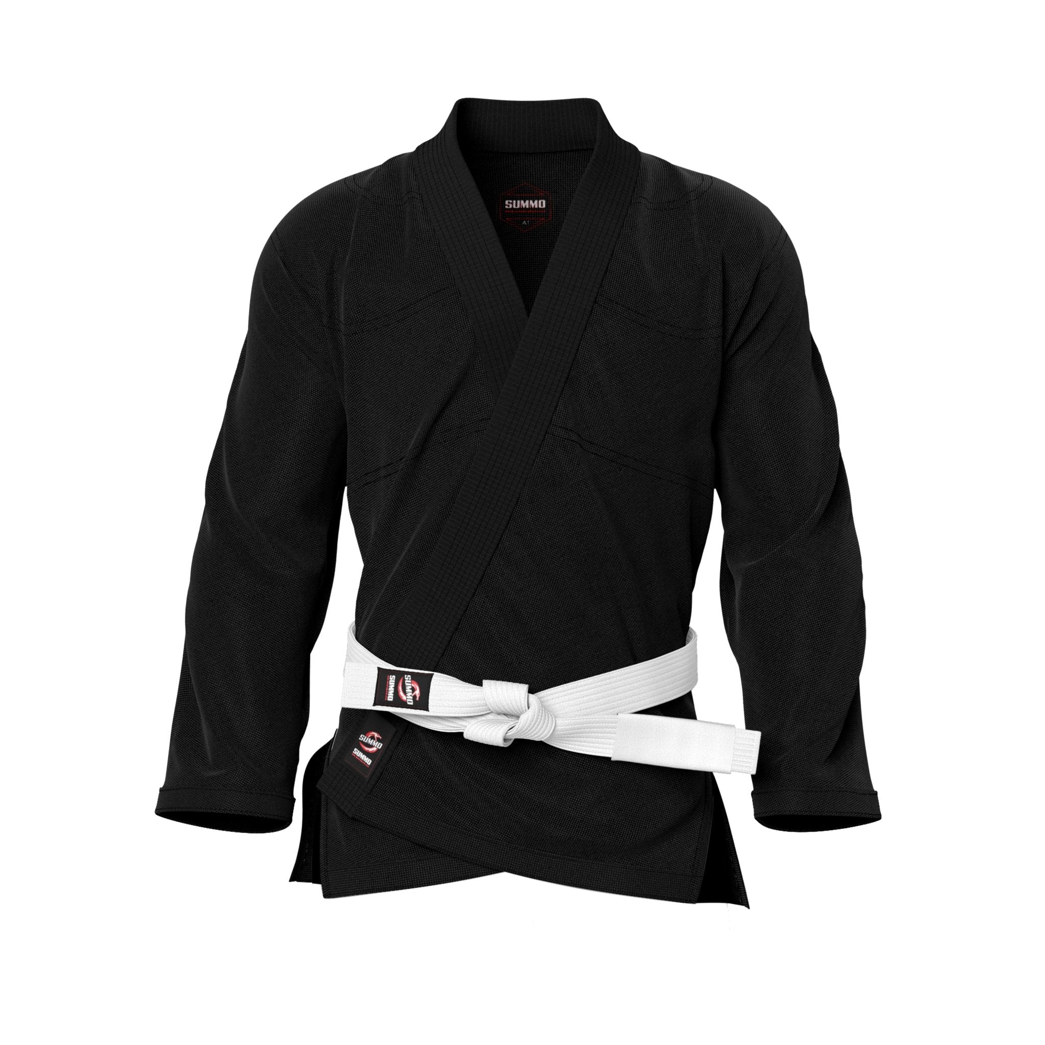 Summo Basic Black Brazilian Jiu Jitsu Gi Jacket Summo Sports