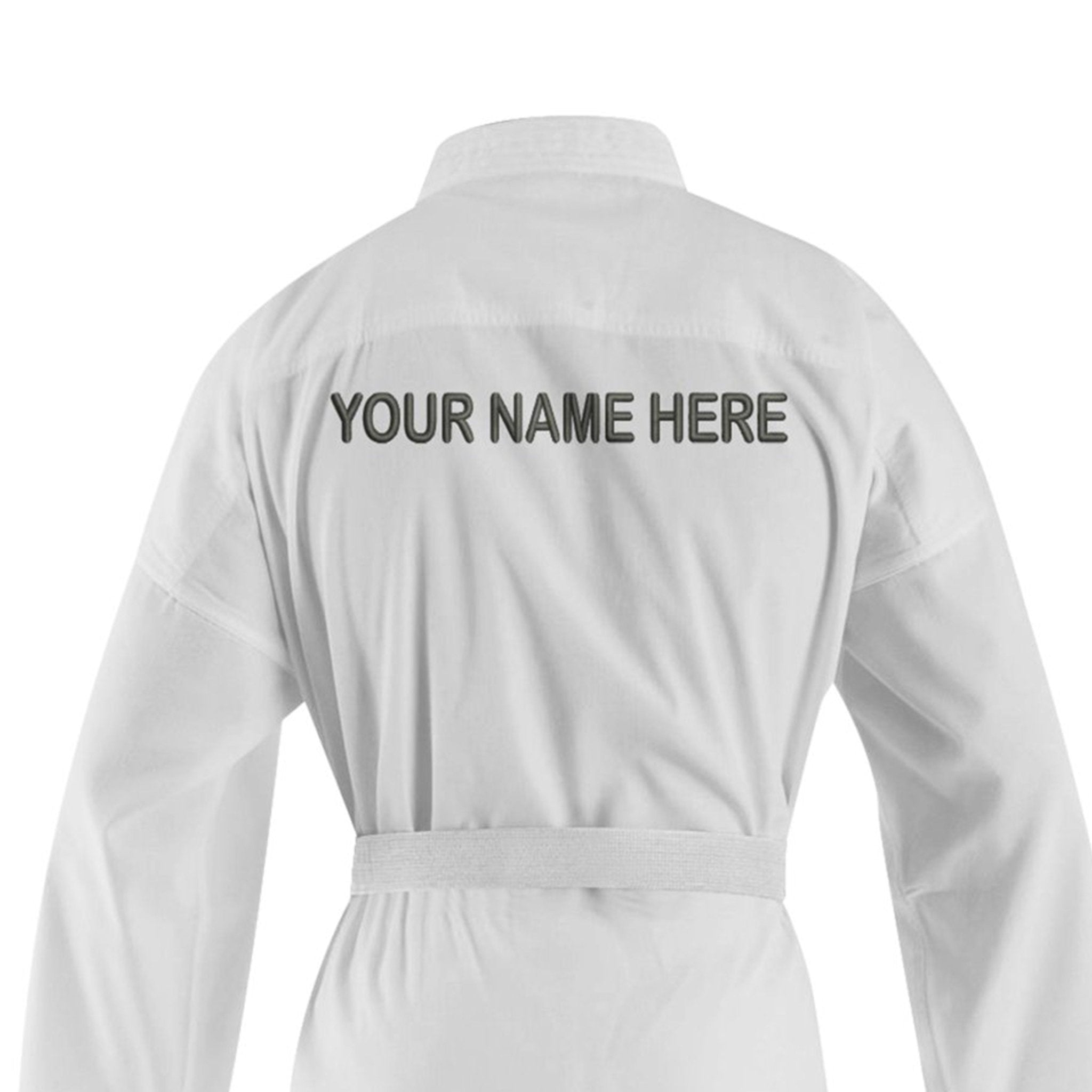 10 oz. Custom White Medium Weight Karate GI – Summo Sports