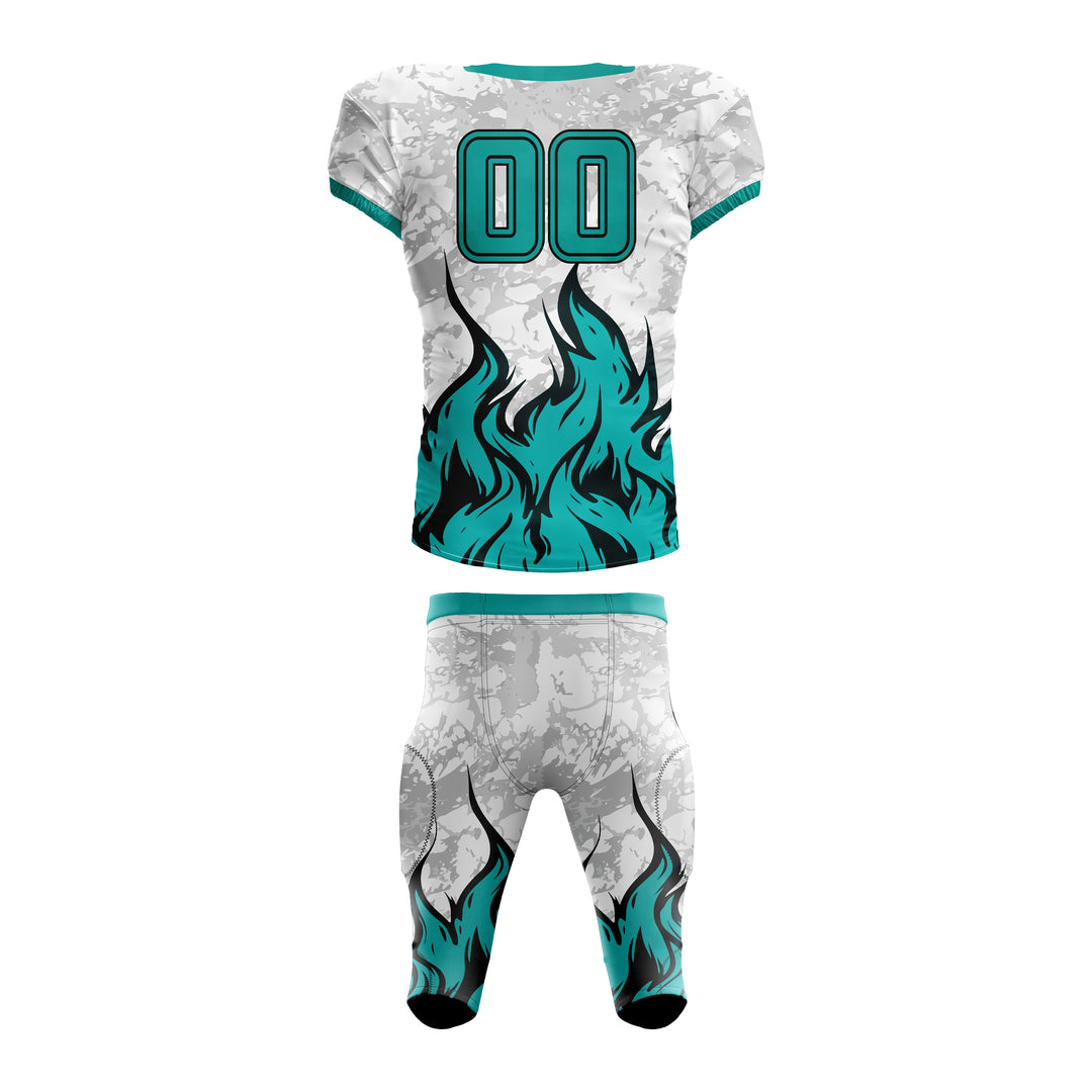 Frostfire Surge American Football Uniform
