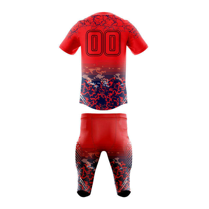 Scarlet Dusk American Football Uniform