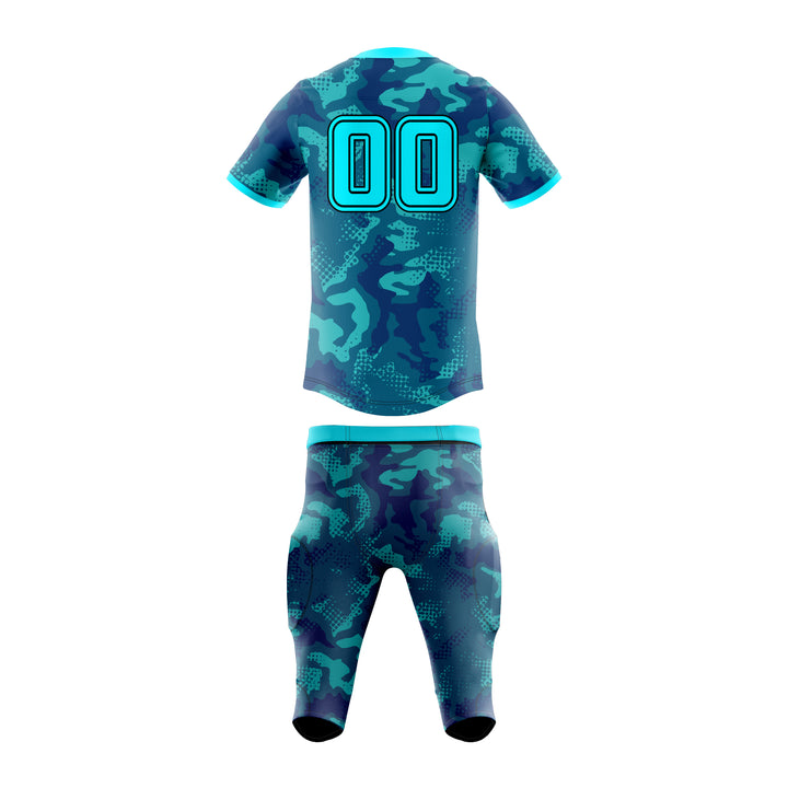 Aqua Camo American Football Uniform