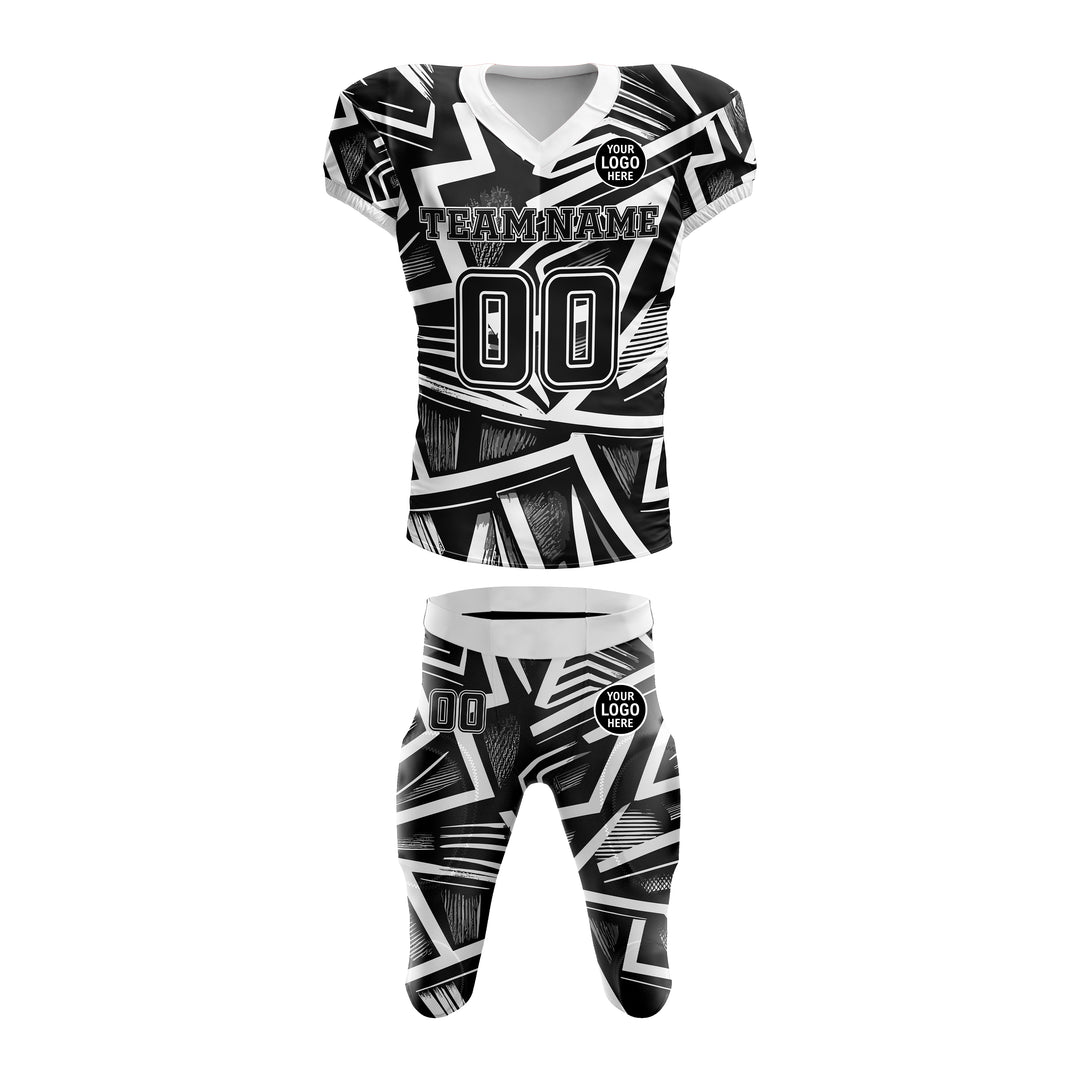 Obsidian Geometry American Football Uniform