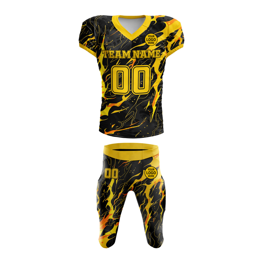 Gold Strike American Football Uniform