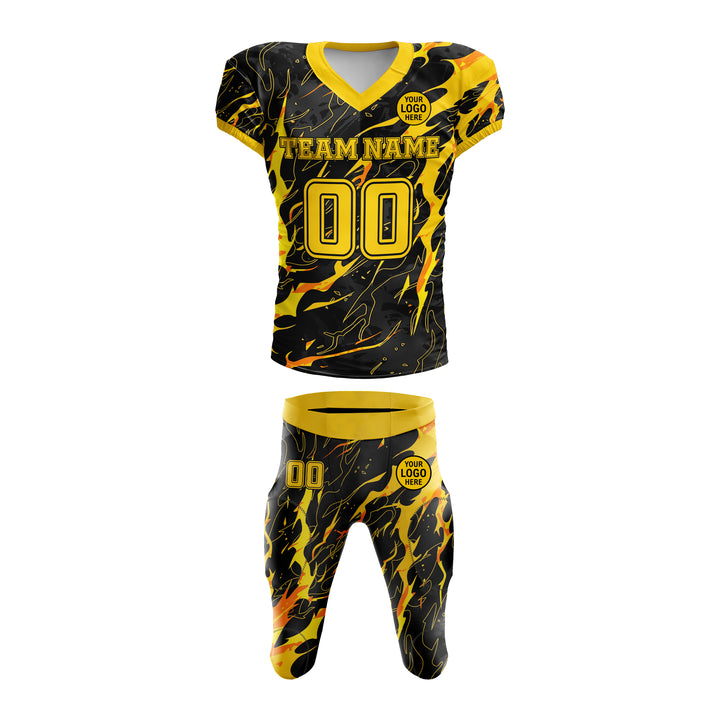 Gold Strike American Football Uniform