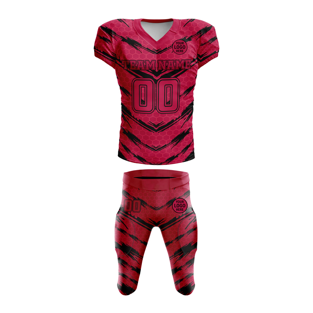 Scarlet Slash American Football Uniform