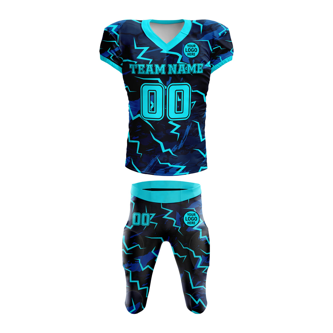 Electric Bolt American Football Uniform