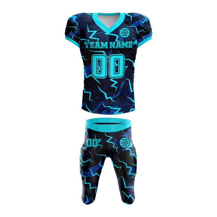 Electric Bolt American Football Uniform
