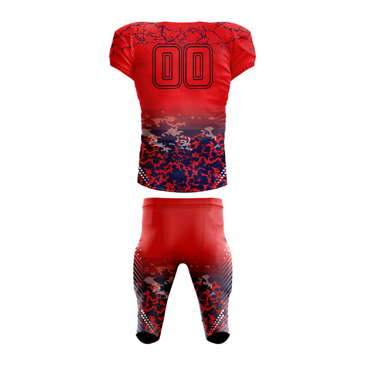 Scarlet Dusk American Football Uniform