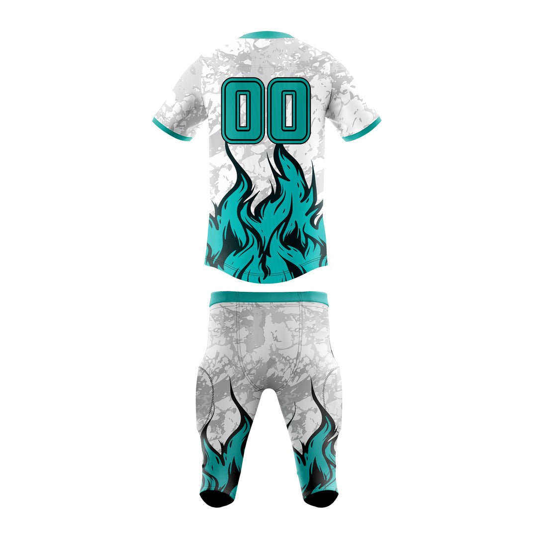 Frostfire Surge American Football Uniform