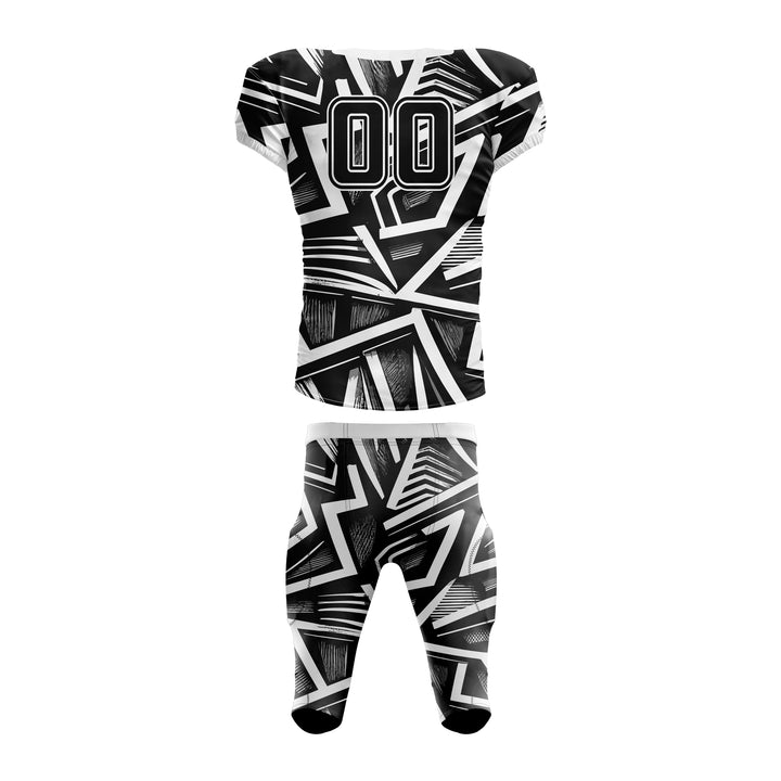 Obsidian Geometry American Football Uniform