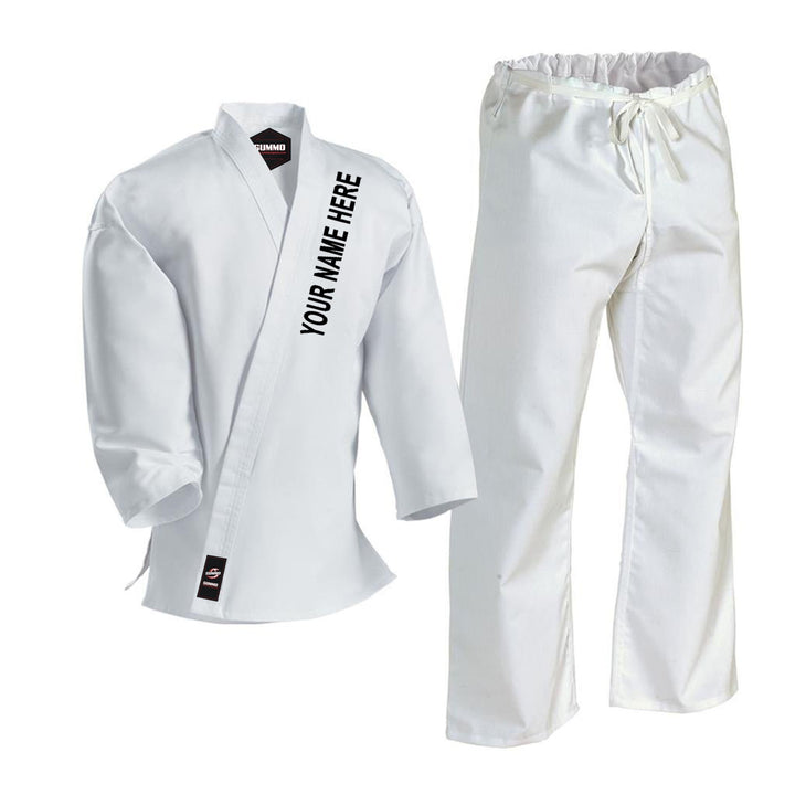 14 oz. Alpha Custom White Heavy Weight Karate GI - Summo Sports