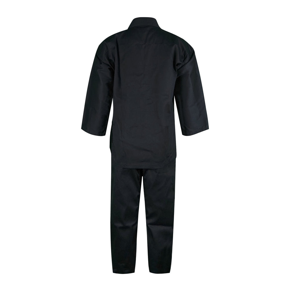 14 oz. Plain Black Heavy Weight Karate Uniform - Summo Sports