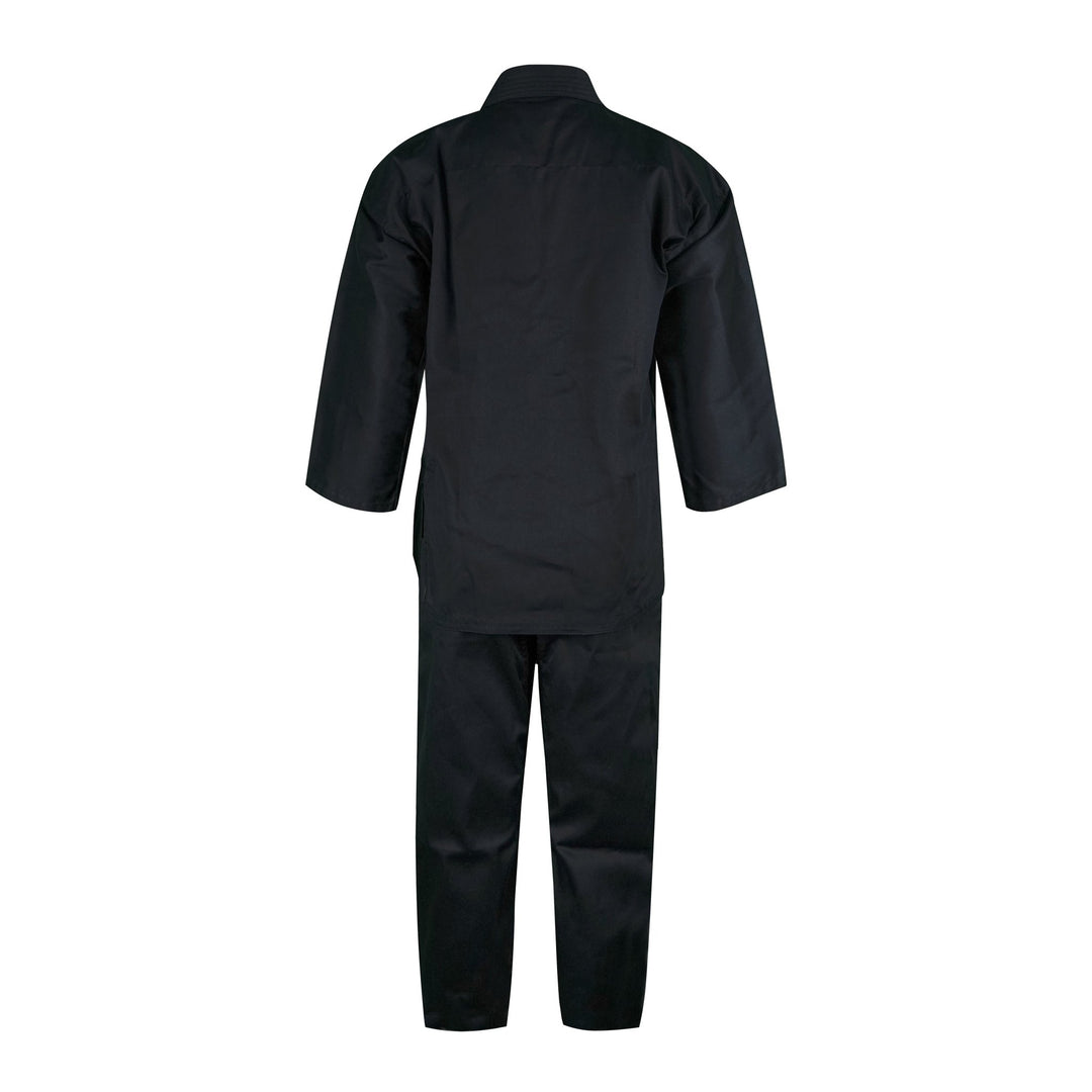 14 oz. Plain Black Heavy Weight Karate Uniform - Summo Sports