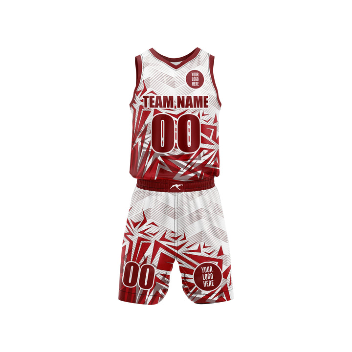 Crimson Shards Custom Basketball Uniform