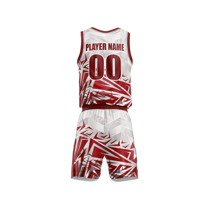 Crimson Shards Custom Basketball Uniform