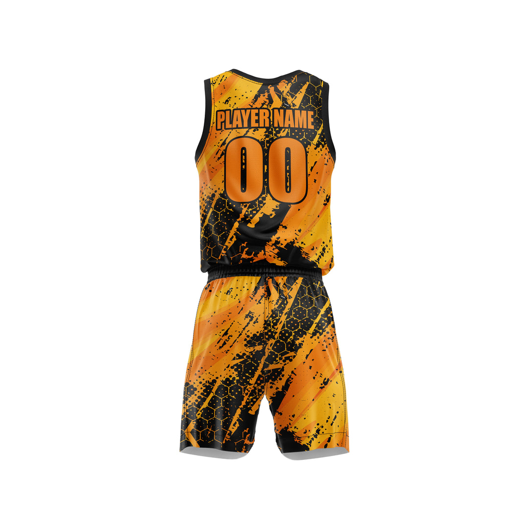 Ignite Orange Custom Basketball Uniform
