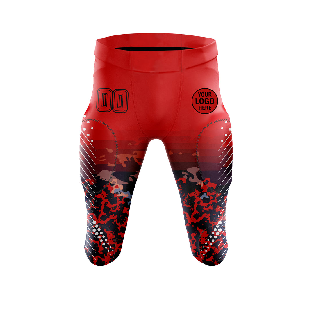 Scarlet Dusk American Football Uniform