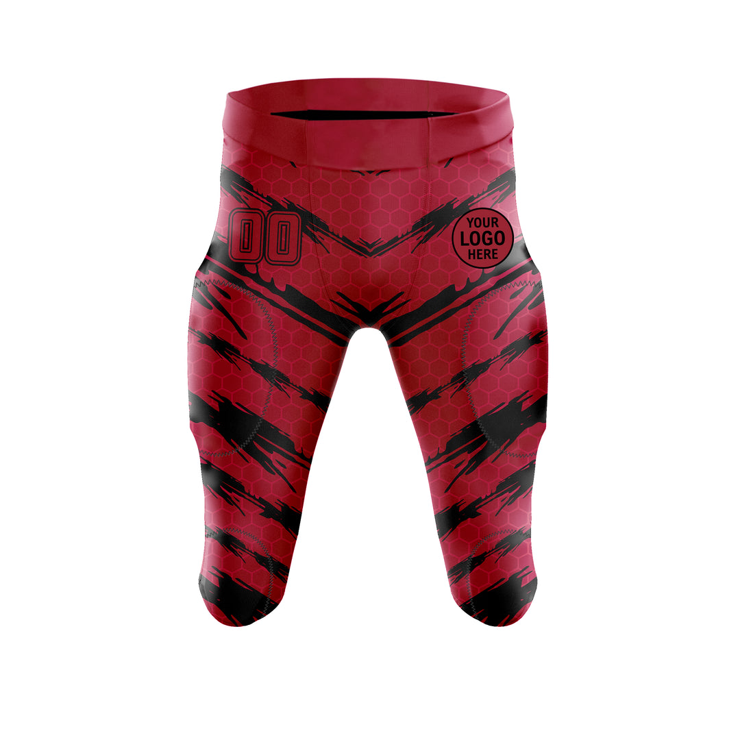 Scarlet Slash American Football Pants