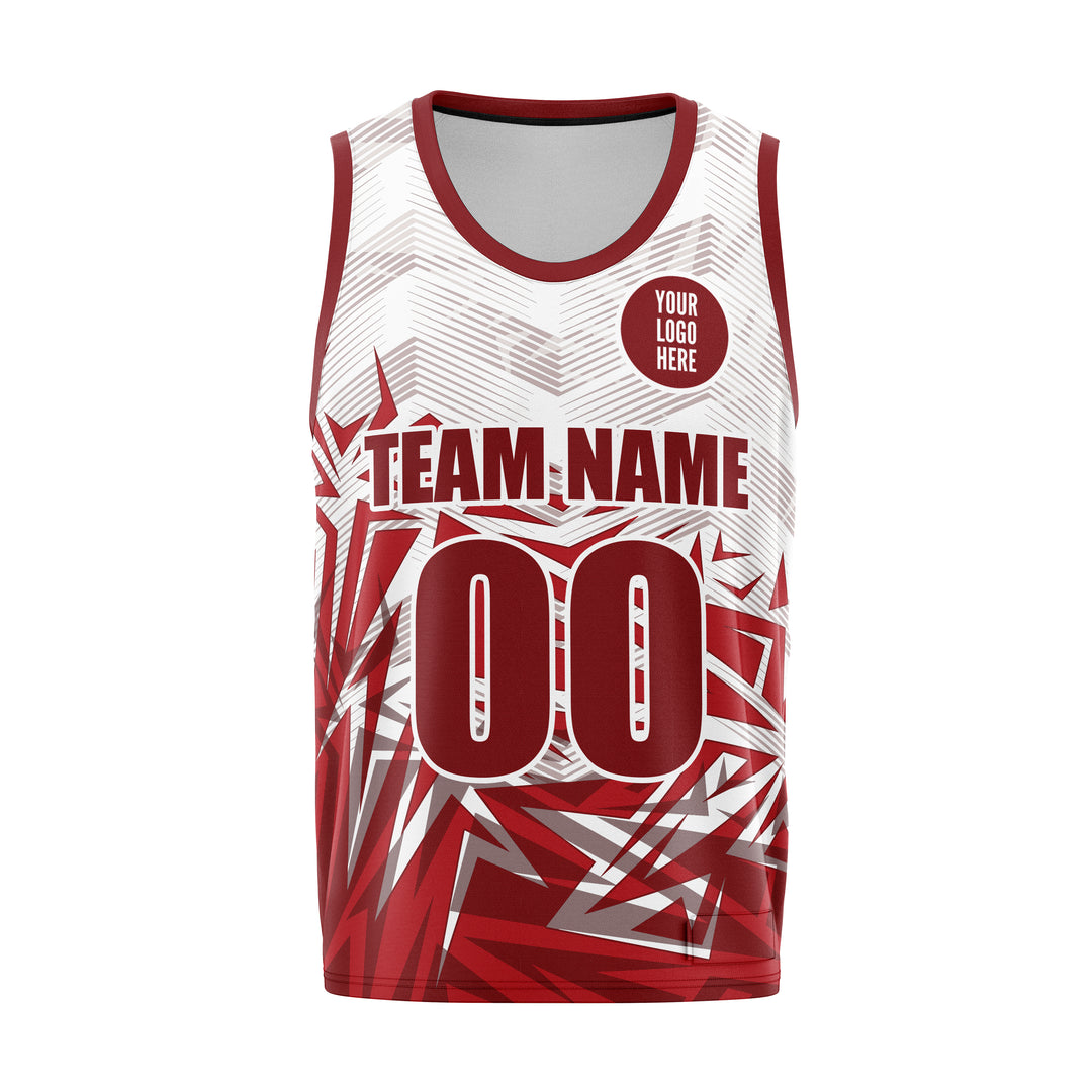 Crimson Shards Custom Basketball Uniform