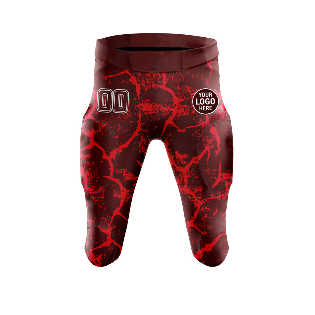Red Fracture American Football Pants