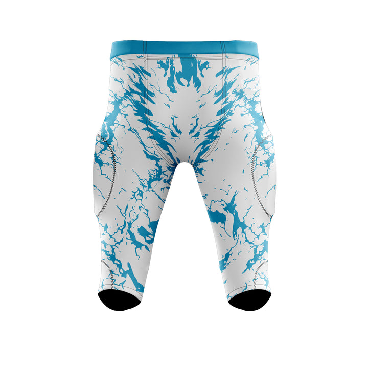 Azure Blizzard American Football Pants