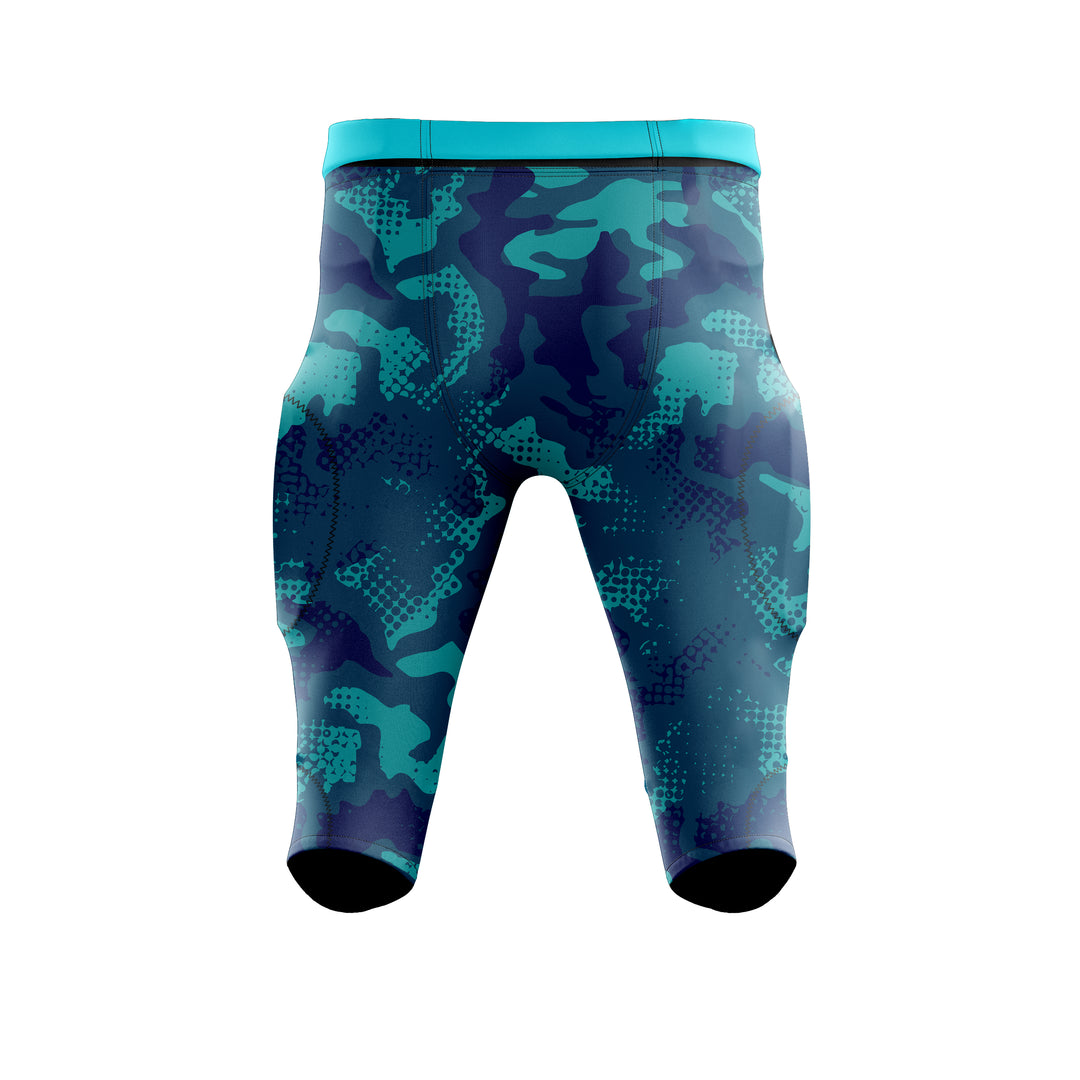 Aqua Camo American Football Uniform
