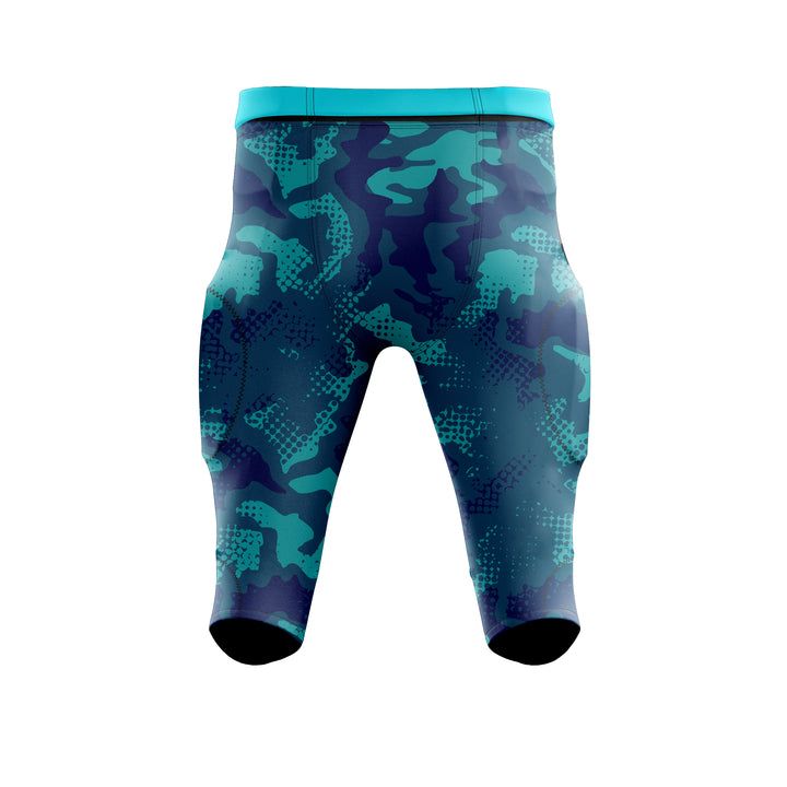 Aqua Camo American Football Uniform