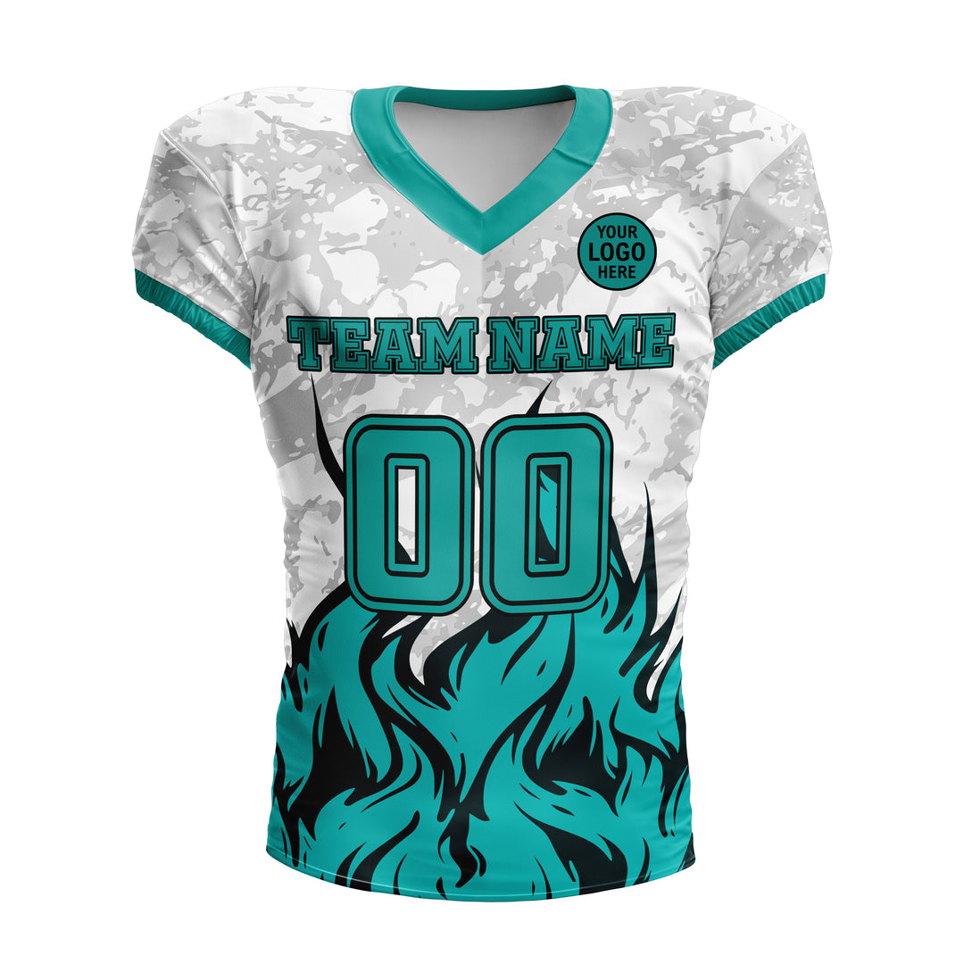 Frostfire Surge American Football Uniform