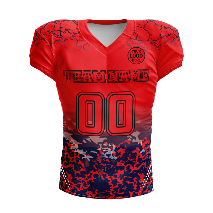 Scarlet Dusk American Football Uniform