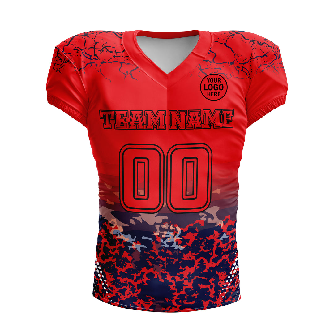 Scarlet Dusk American Football Jersey