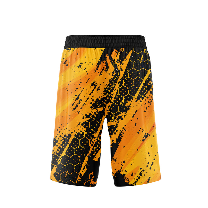 Ignite Orange Custom Basketball Shorts