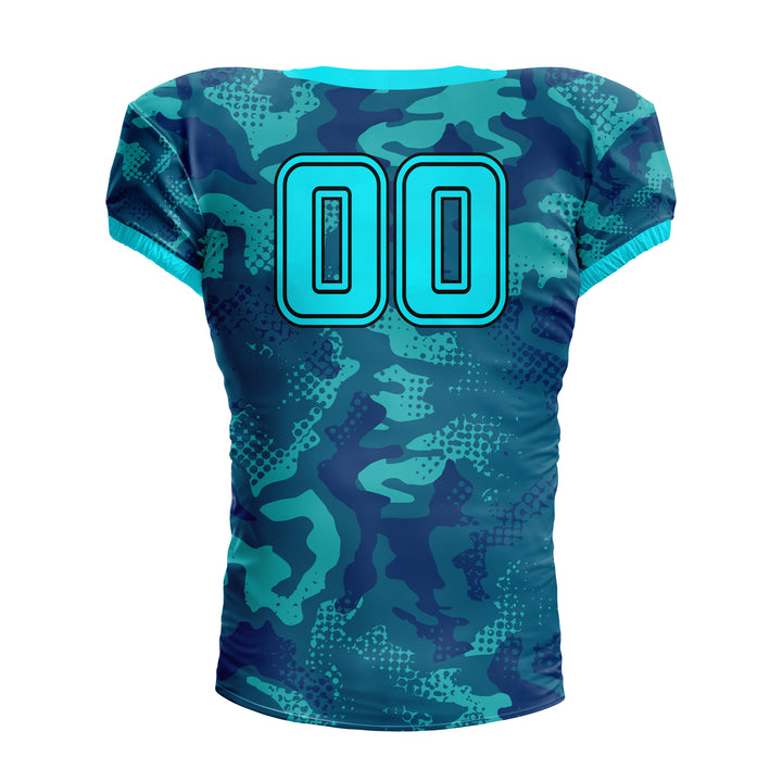 Aqua Camo American Football Uniform