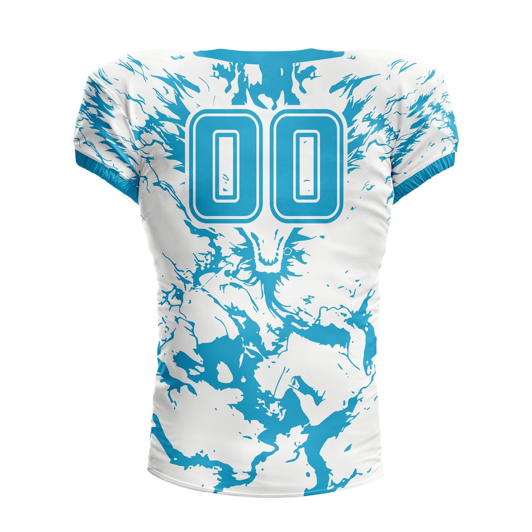 Azure Blizzard American Football Uniform