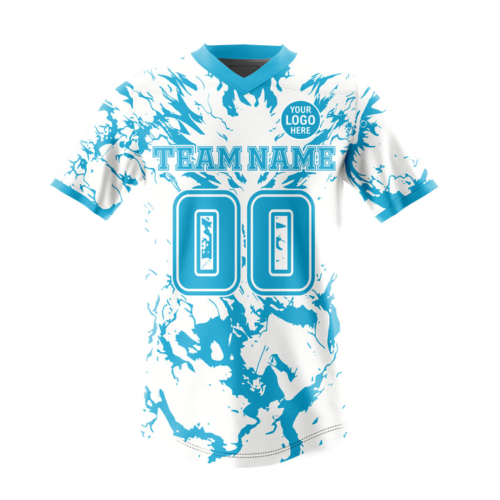 Azure Blizzard American Football Uniform