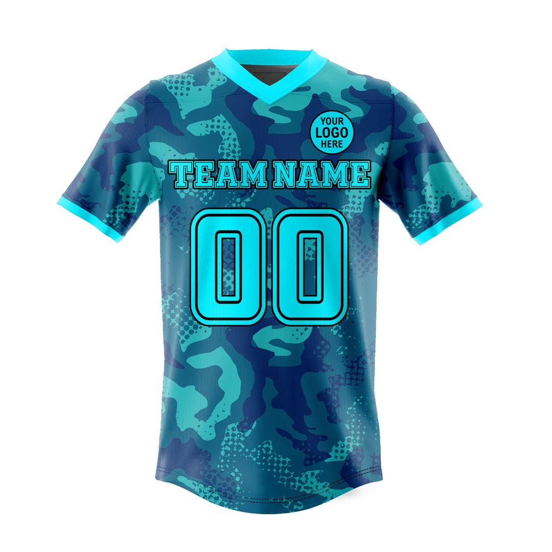 Aqua Camo American Football Uniform