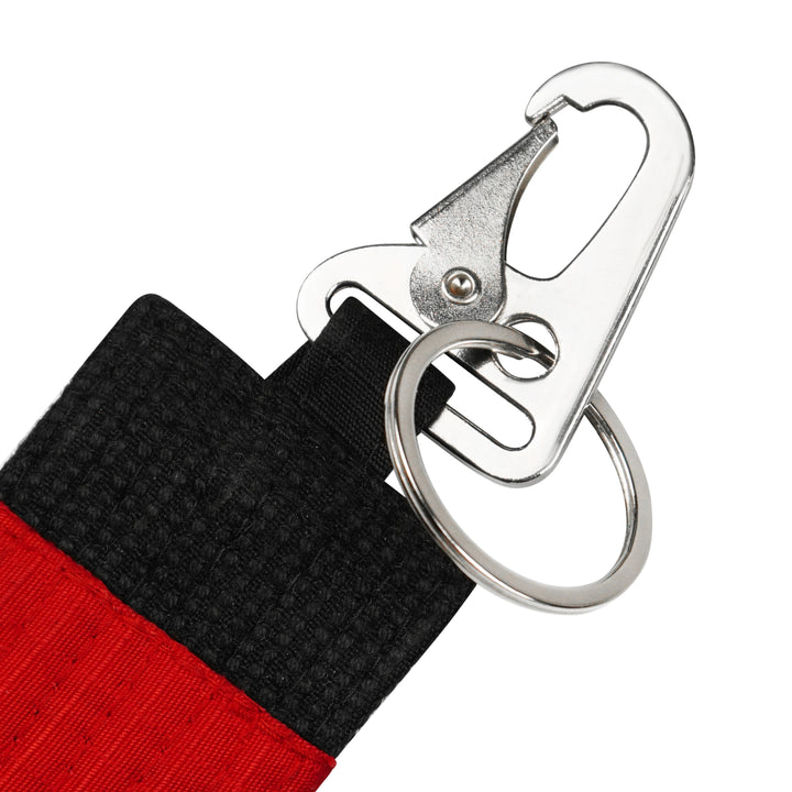 Stripe Weave Snap Key Ring