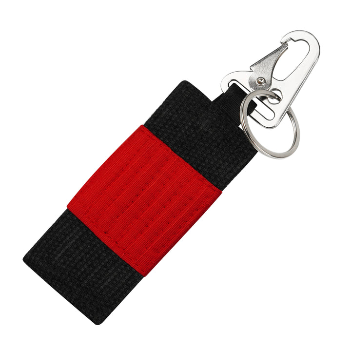 Stripe Weave Snap Key Ring
