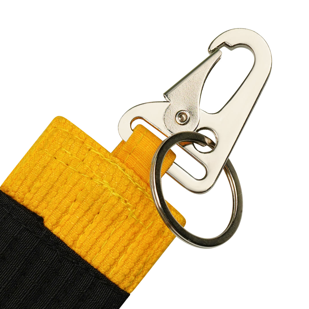 Stripe Weave Snap Key Ring