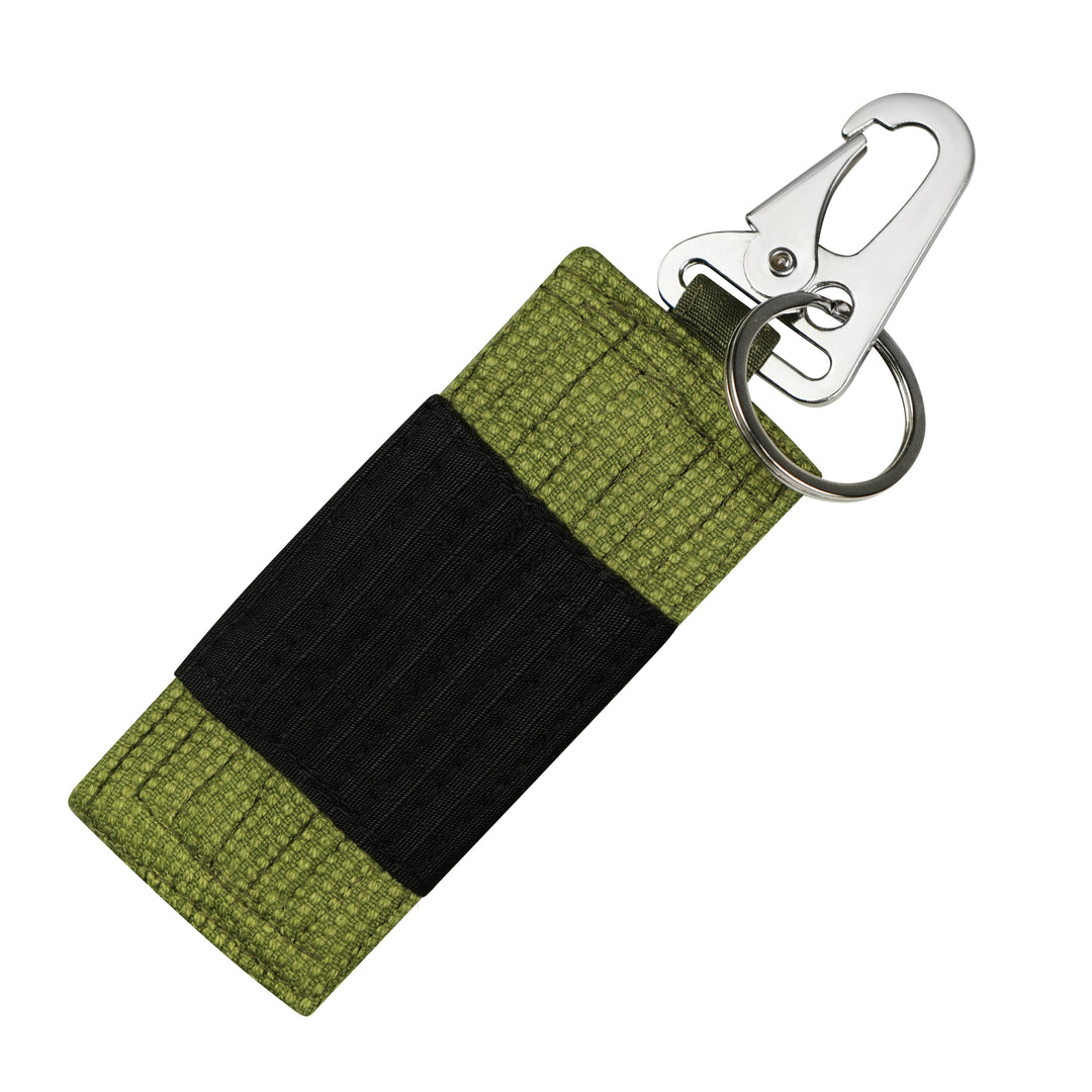 Stripe Weave Snap Key Ring
