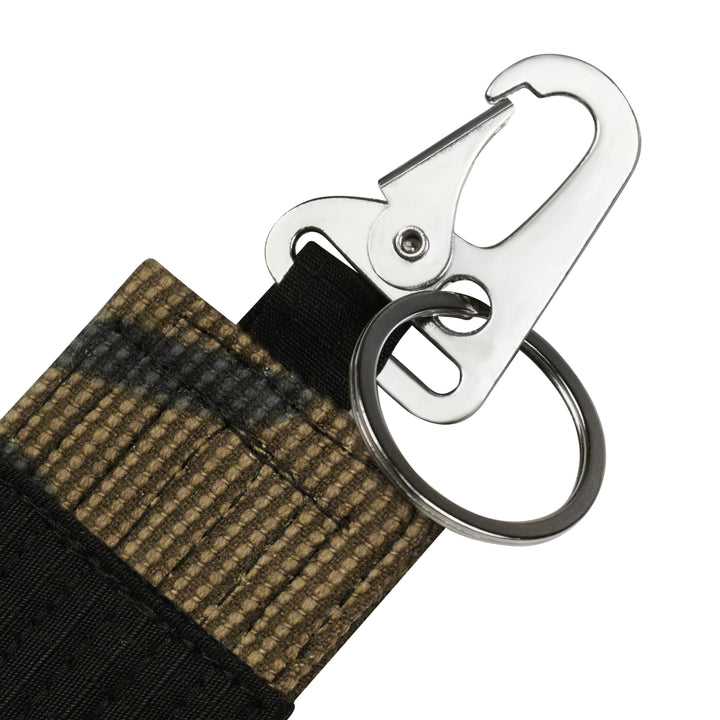 Stripe Weave Snap Key Ring