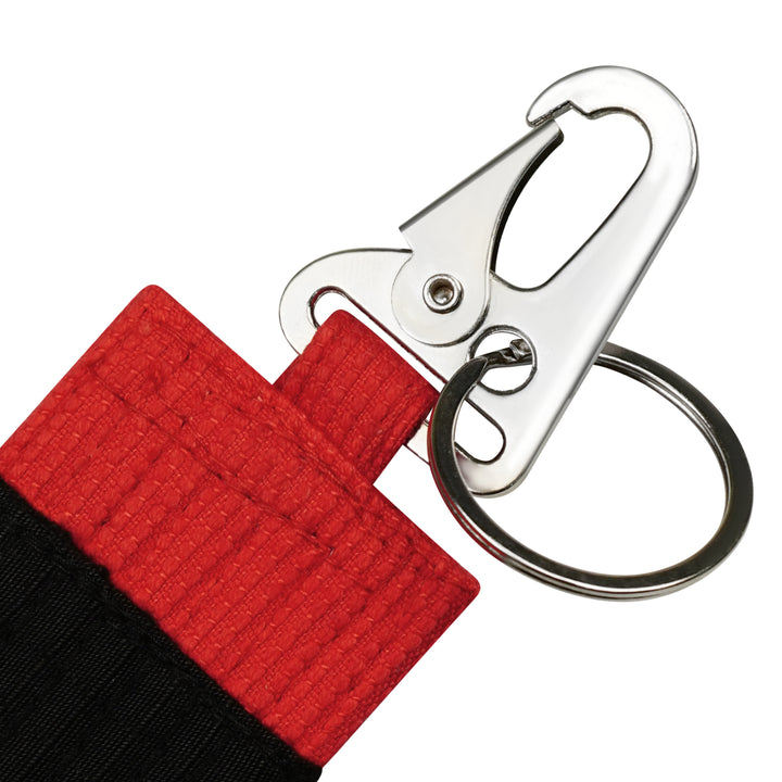 Stripe Weave Snap Key Ring