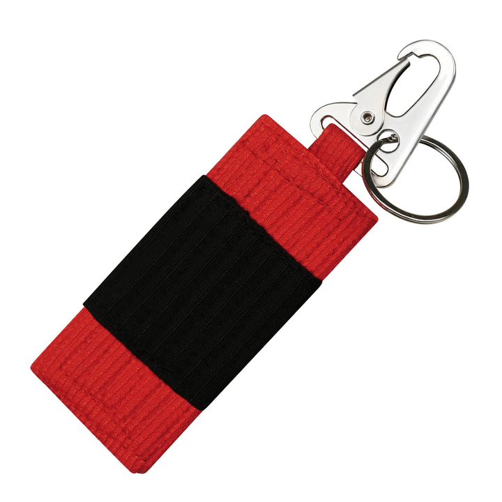 Stripe Weave Snap Key Ring