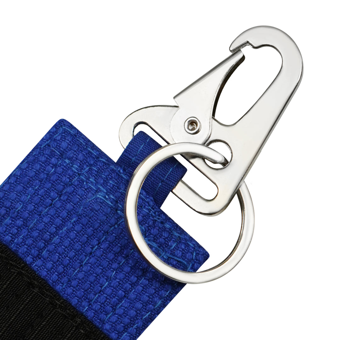 Stripe Weave Snap Key Ring