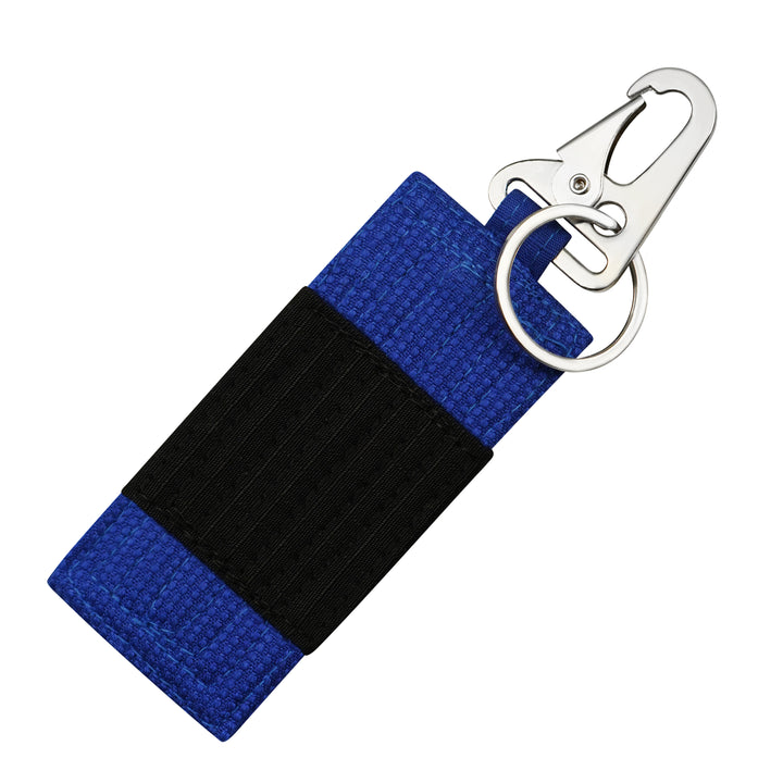 Stripe Weave Snap Key Ring