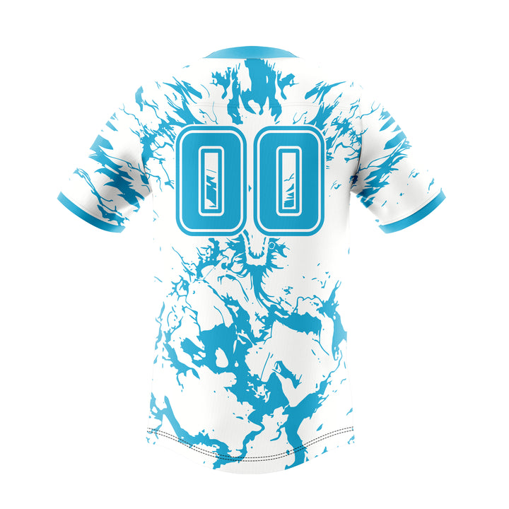 Azure Blizzard American Football Uniform