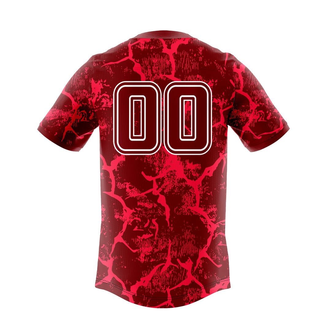 Red Fracture American Football Uniform