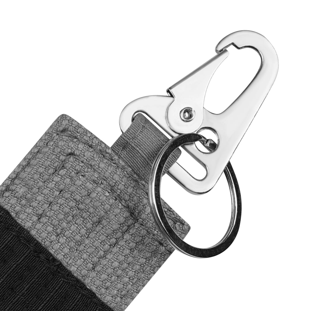 Stripe Weave Snap Key Ring