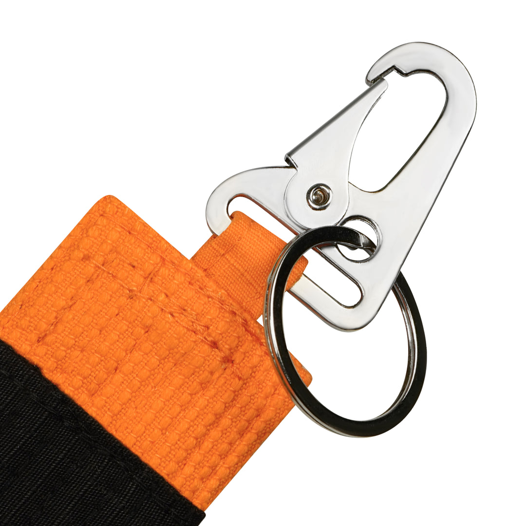 Stripe Weave Snap Key Ring