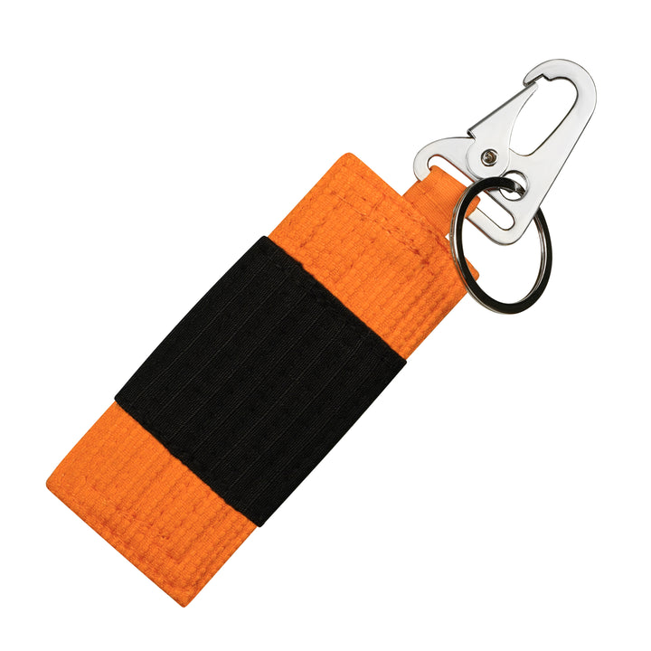 Stripe Weave Snap Key Ring