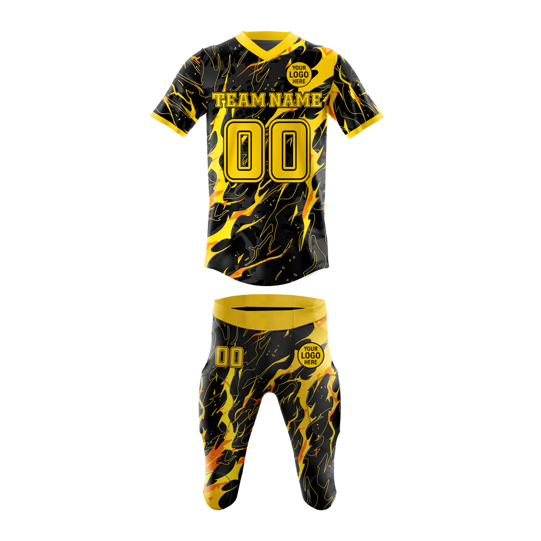 Gold Strike American Football Uniform